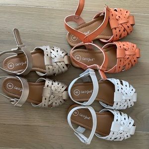 Cat and Jack Little Girls Sandals, Size 8